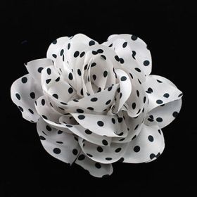 Polka Dot Flower Pin Back