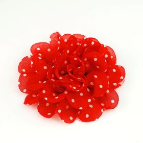 polka dot flower pin