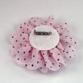 polka dot flower pin