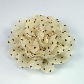 polka dot flower pin