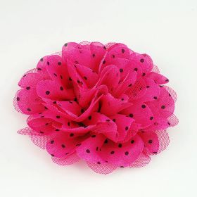 polka dot flower pin