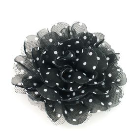 polka dot flower pin