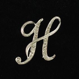 initial brooch H