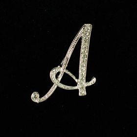 initial brooch A