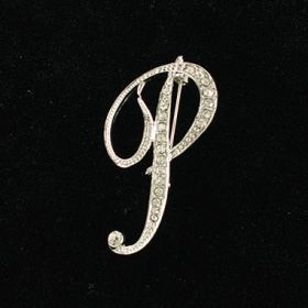 initial brooch P