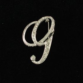 initial brooch G