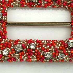 beaded buckles