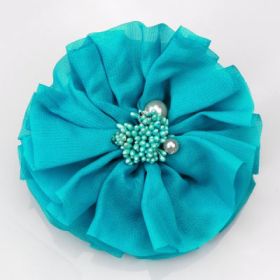 Blue Fabric Flower