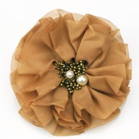 Camel Fabric Flower