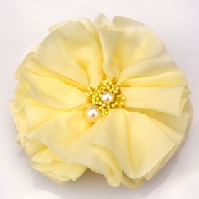 Yellow Fabric Flower