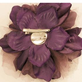purple fabric flower
