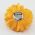 Yellow flower pin