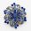 Navy Blue Brooch