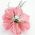 Feather flower pin