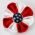 Patriotic flower pin