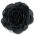 Black Fabric Flower Pin
