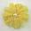 Yellow fabric flower