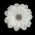 White Satin Flower Pin