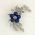 Royal Blue Brooch