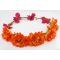 Orange flower wreath