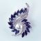 Blue Fashion Brooch