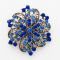 Navy Blue Brooch