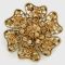 Flower Rhinestone Brooch