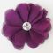 Artificial flower pin brooch