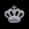 Silver Crown Brooches