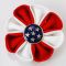 Patriotic Flower Pin