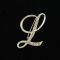 initial brooch L
